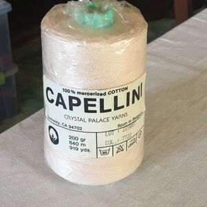 Capellini Mercerized Cotton in Palest Peach by Crystal Palace Yarns